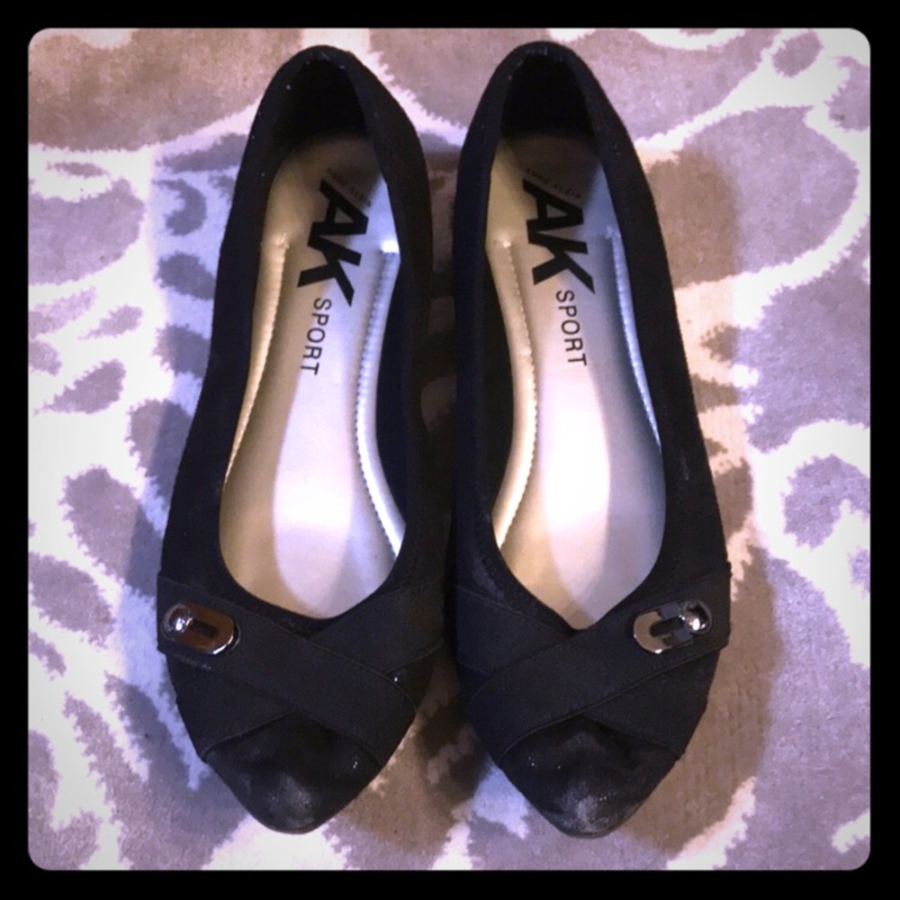 Anne Klein Sport shimmery flats